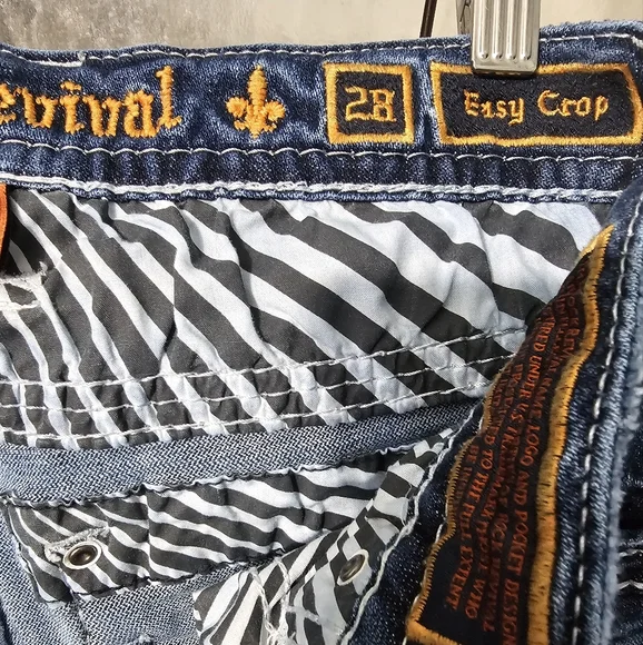 Rock Revival Easy Crop Jeans Womens size 28 - Picture 5 of 7